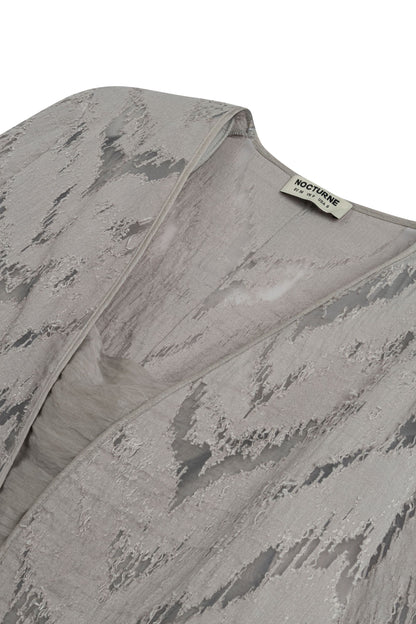 Grey Jacquard Jacket
