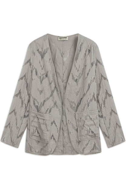 Grey Jacquard Jacket