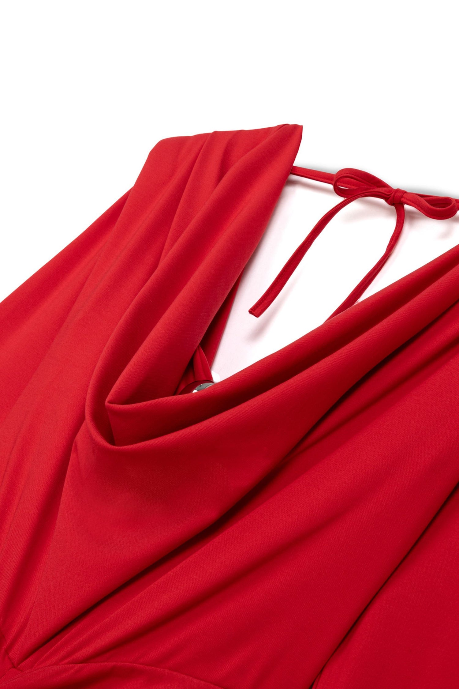 Padded Accessory Detailed Maxi Dress