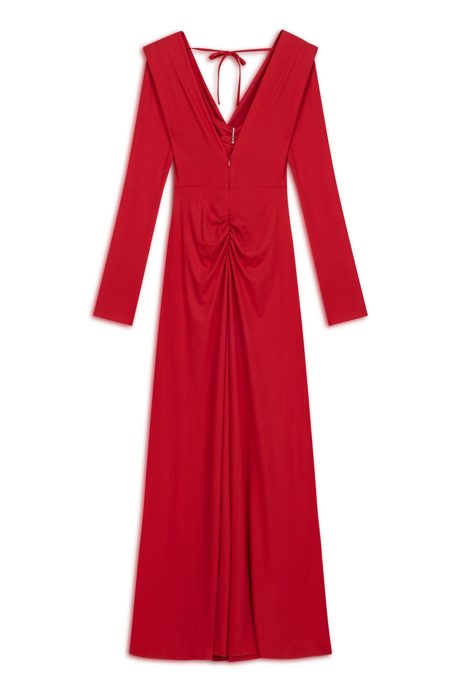 Padded Accessory Detailed Maxi Dress