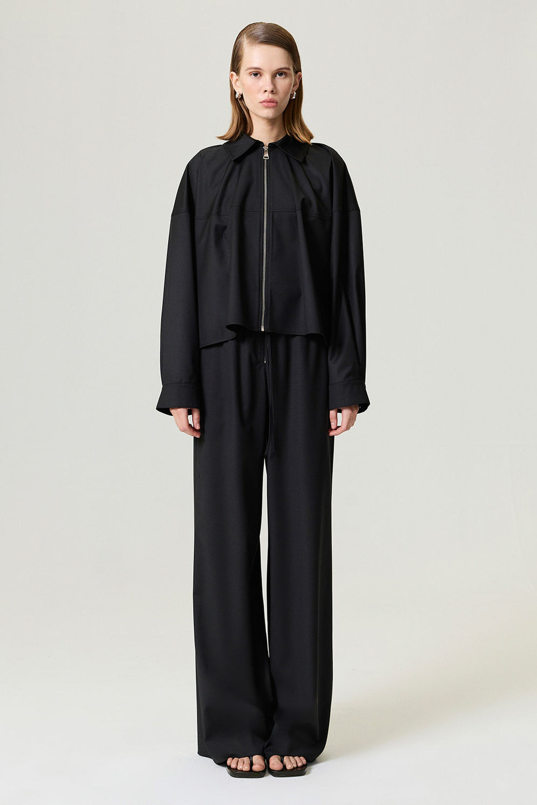Black Draped Jacket