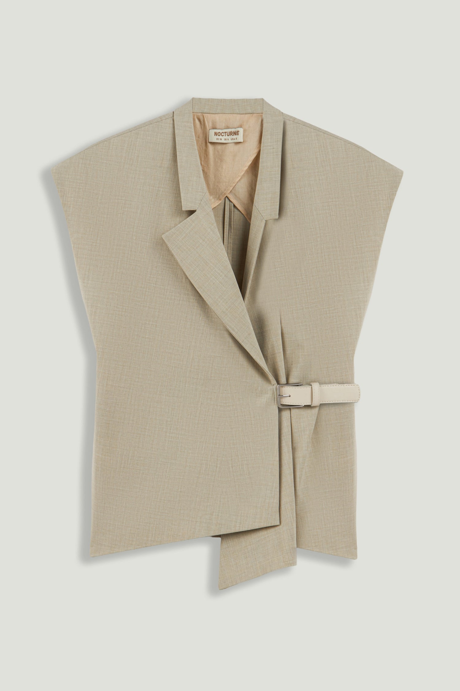 Belted Double-Breasted Vest