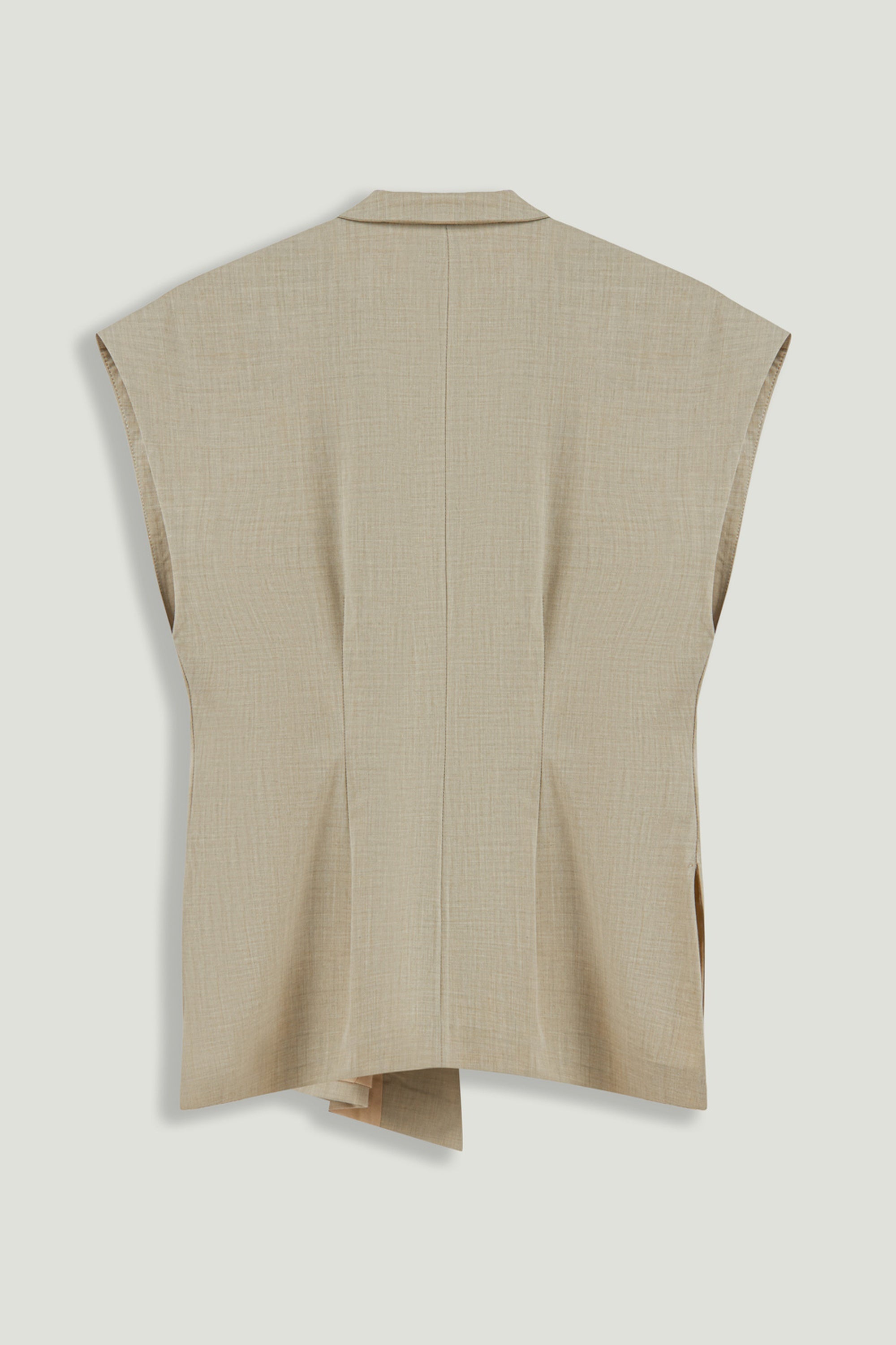 Belted Double-Breasted Vest
