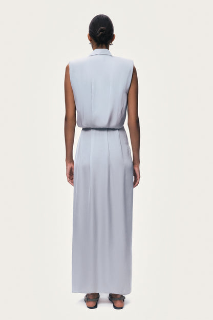 Embellished Belt-Detail Maxi Dress