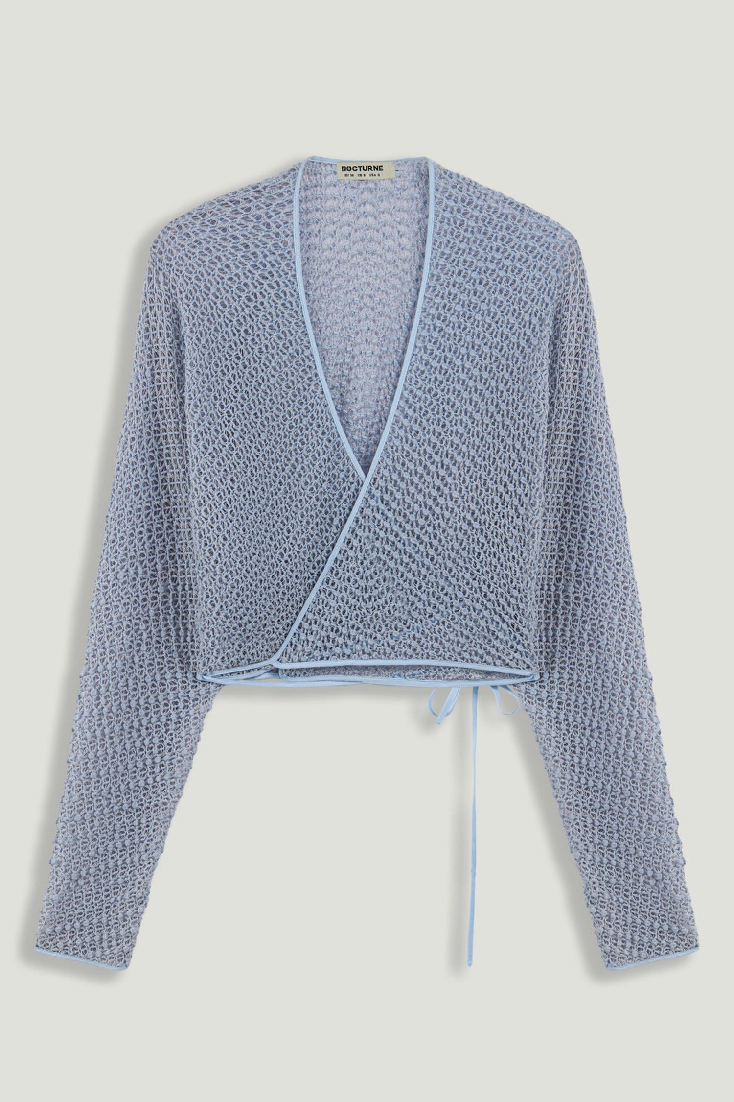 Wrap Mesh Blouse