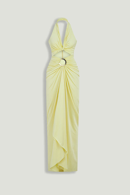 Cut-Out Embellished Maxi Dress