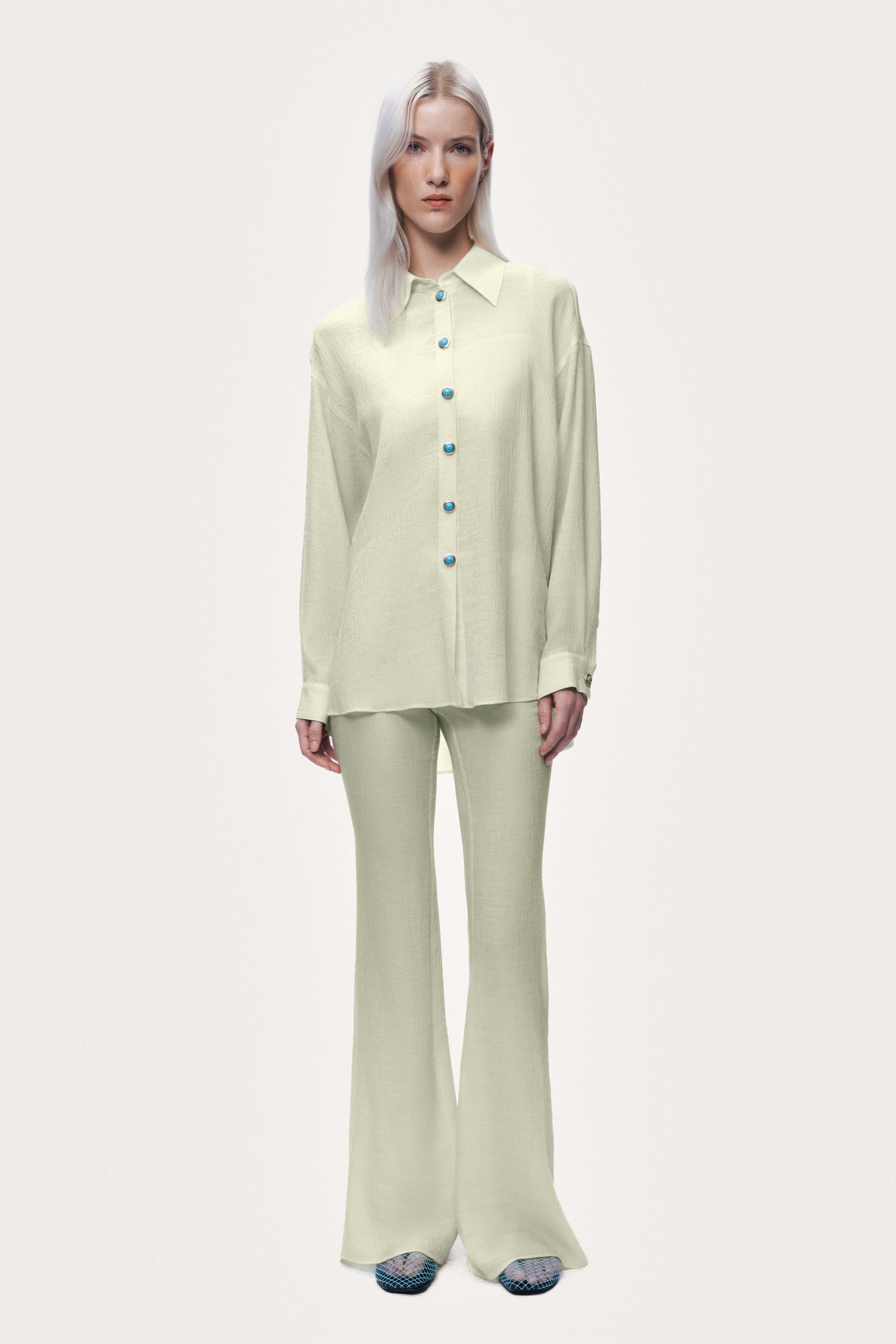 High-Waist Flare Trouser