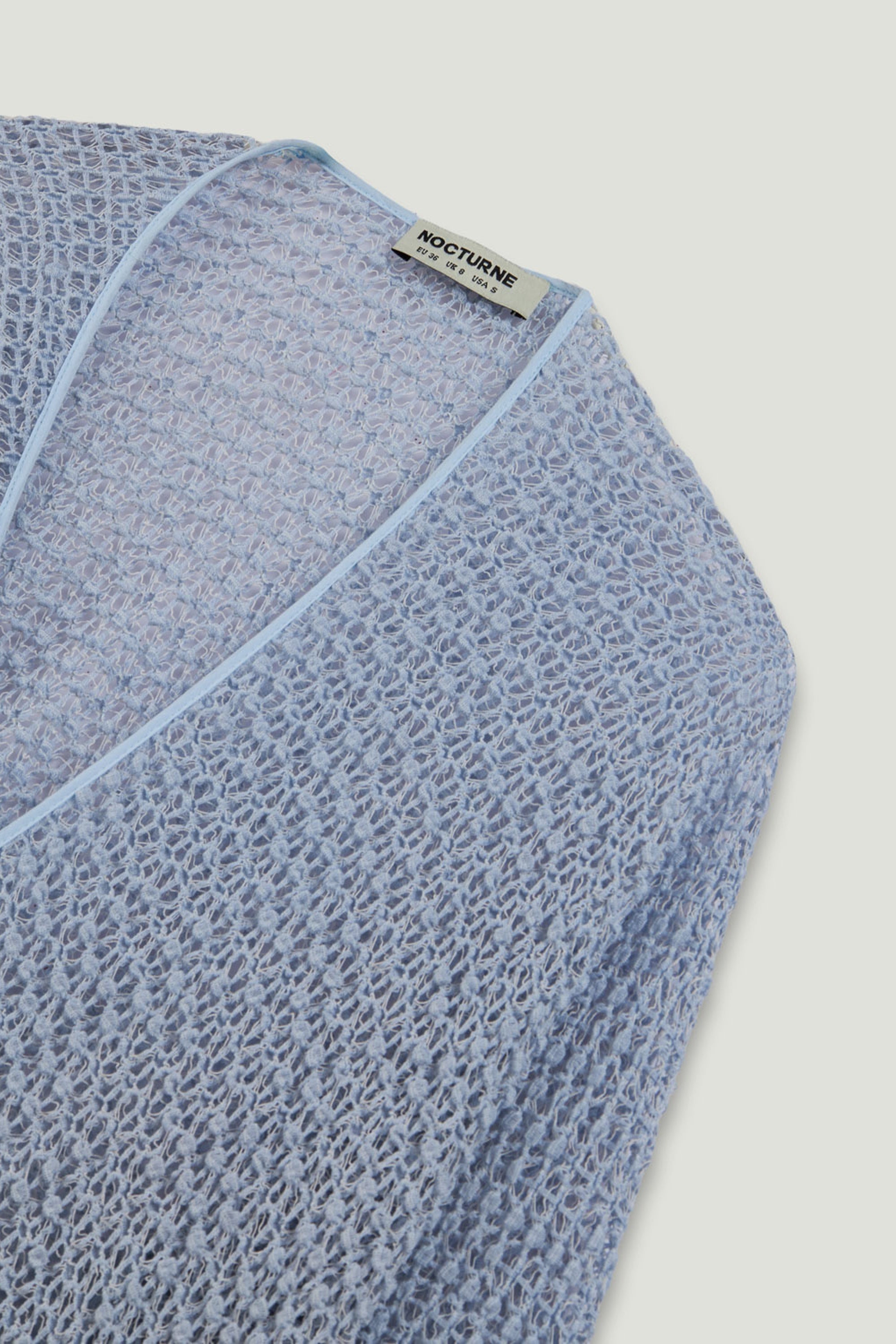 Wrap Mesh Blouse