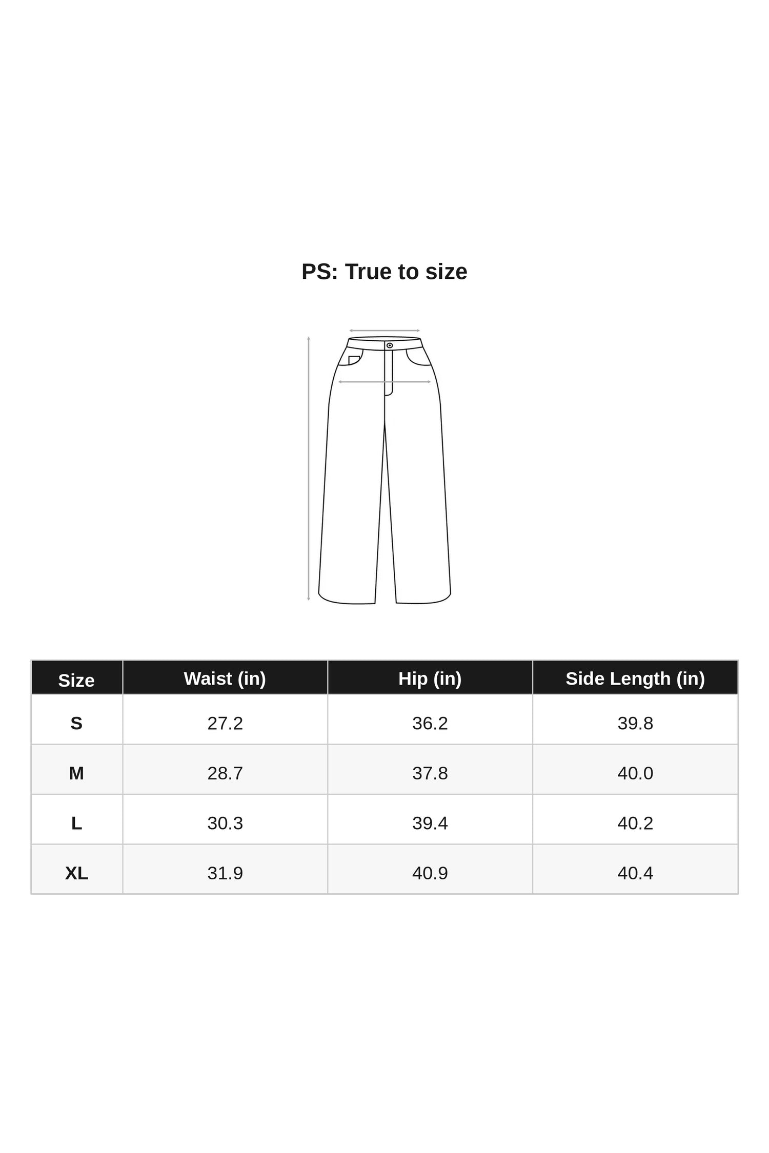 N27KN3574 size chart