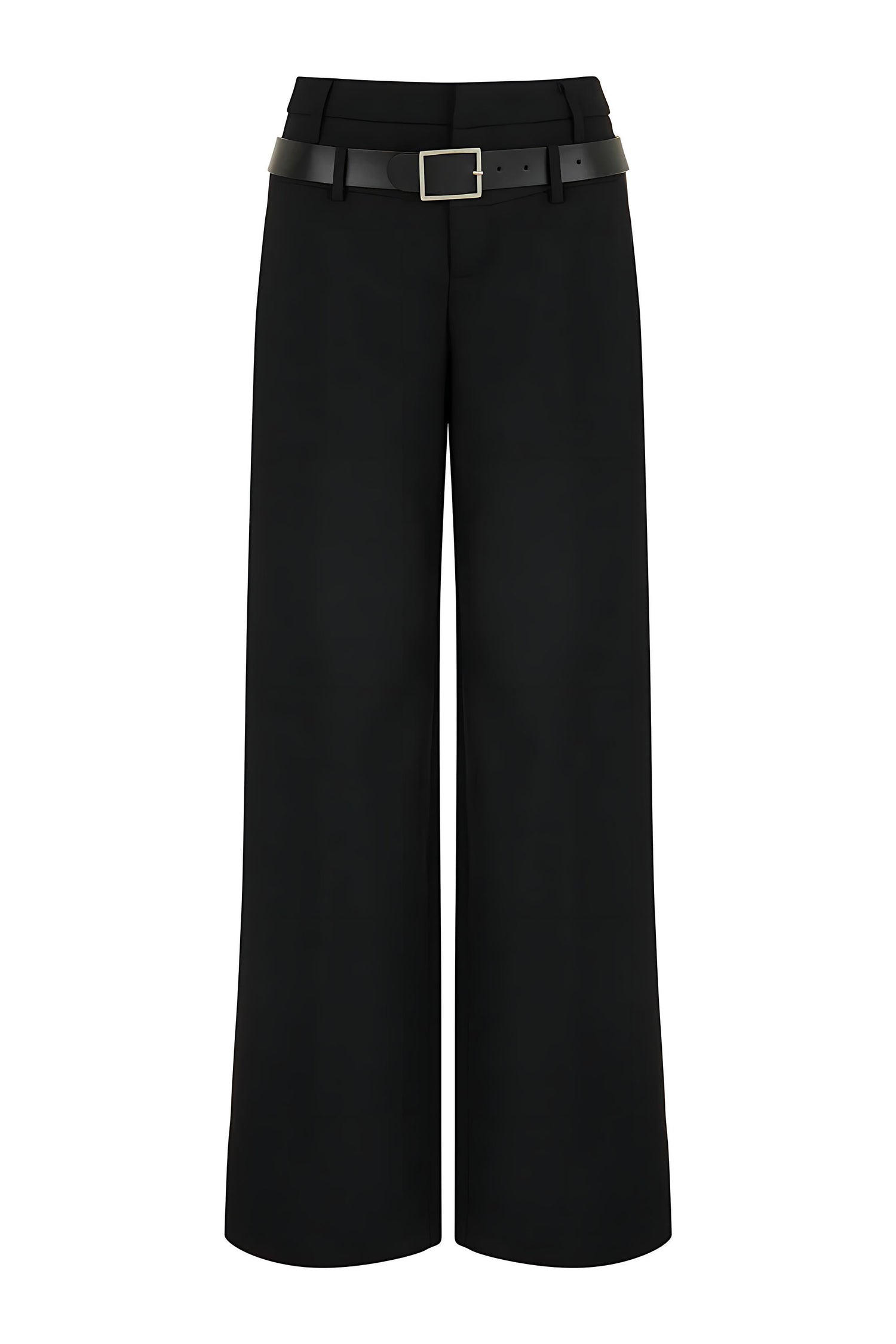 Double Waist Belted Pants