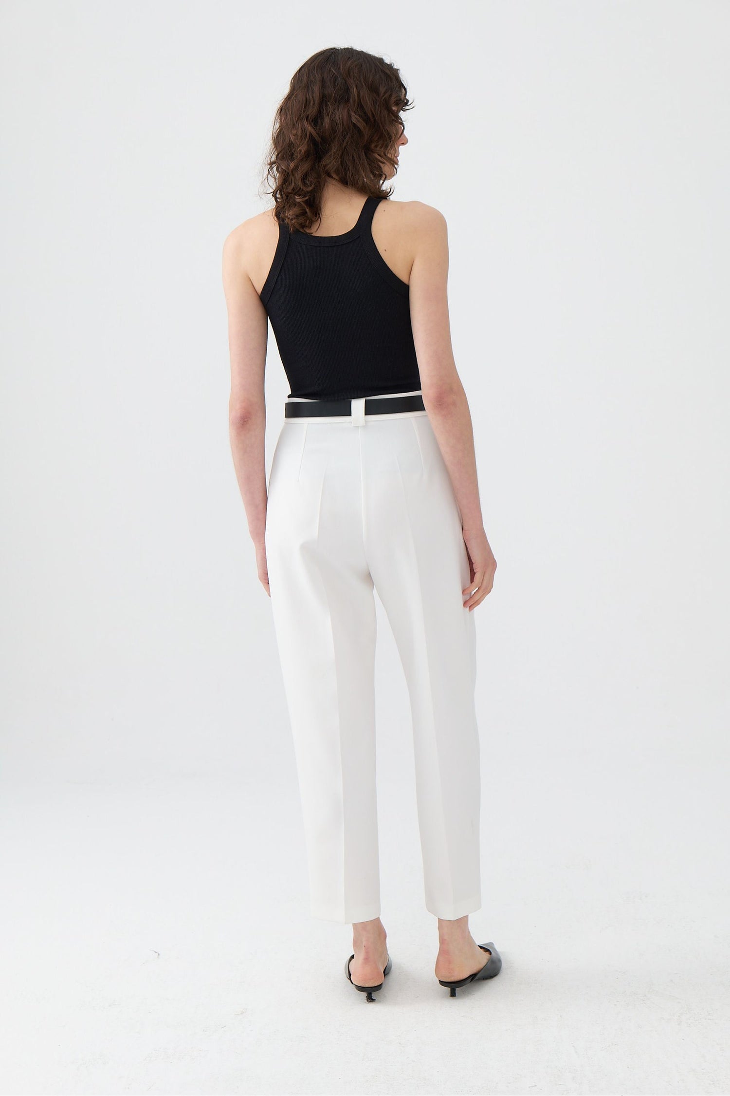 High Waist Pleated Pants